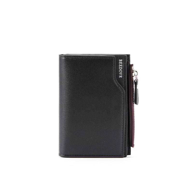 mens short wallet multifunctional zipper bag