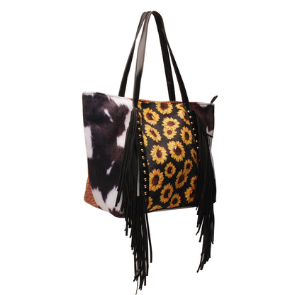 European And American Cross-border Leopard-print Cow-pattern Sunflower