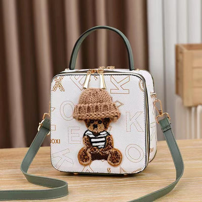 fashion portable bear box bag shoulder