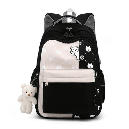 Schoolbag Lightweight And Large Capacity Elementary School Studebt Cute Bear Backpack