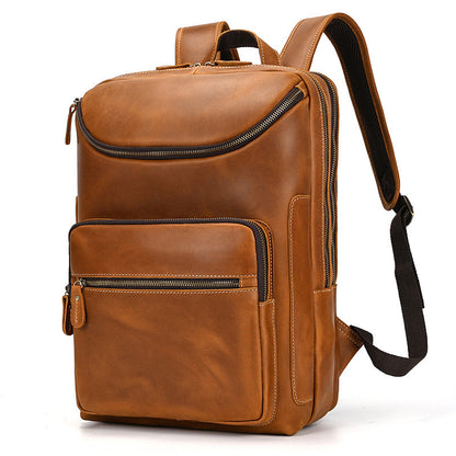 leather backpack vintage backpack mens cowhide