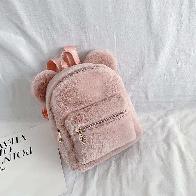 plush backpack autumn and winter new cute fashion