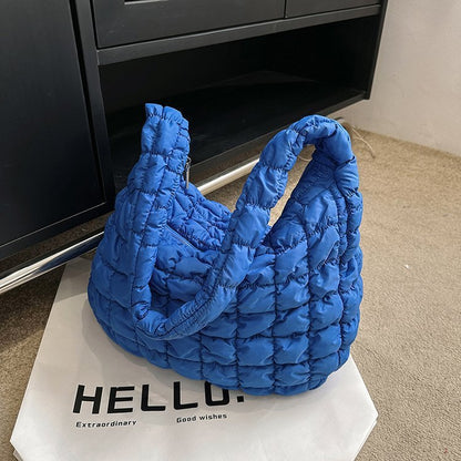 pleated cloud bag fashion shoulder portable large capacity