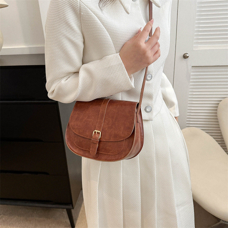 womens casual fashion one shoulder saddle bag