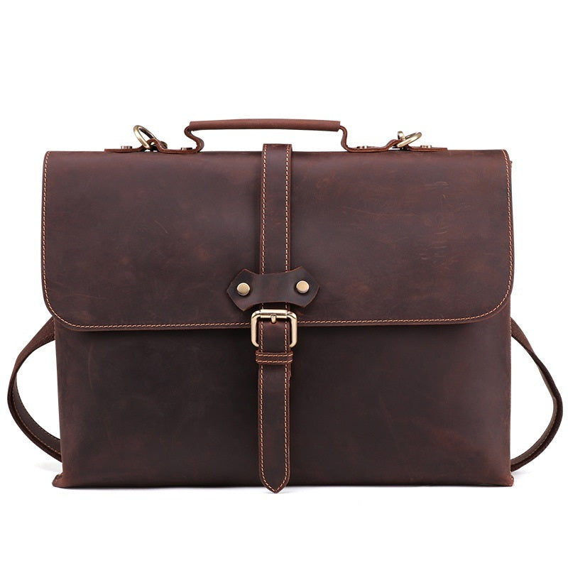 leather mens briefcase