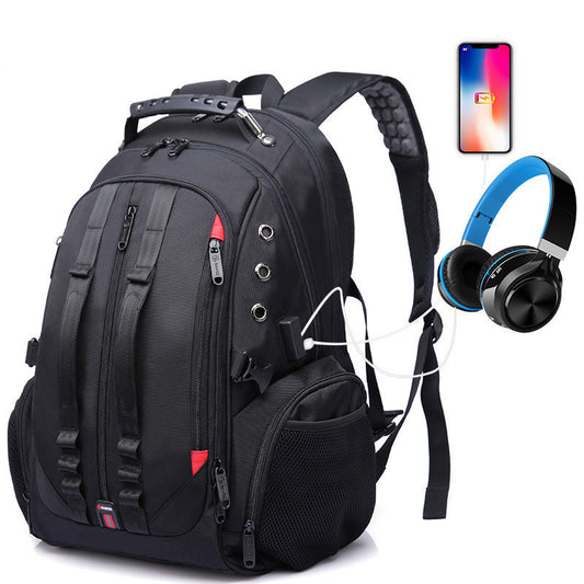 earplug hole charging large capacity backpack