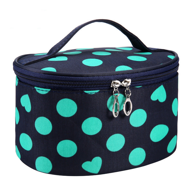 european and american polka dot simple cosmetic bag