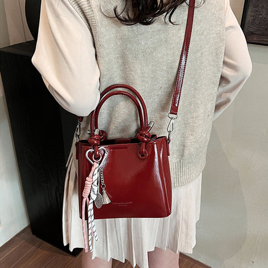 womens messenger bag fashion portable one shoulder bucket bag