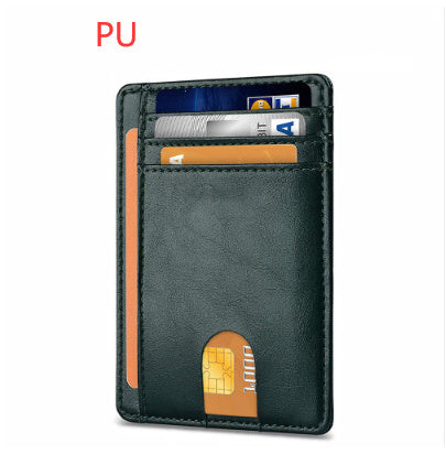 card holder leather foreign trade men rfid anti theft swiping european and american card holder male amazon hot products card holder