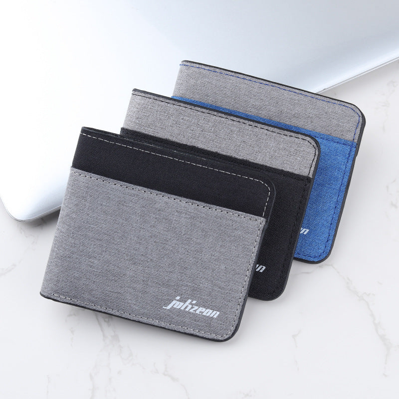 personalized trendy niche contrast color wallet mens wallet