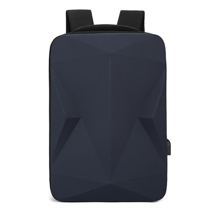 mens fashion personality laptop hard shell backpack