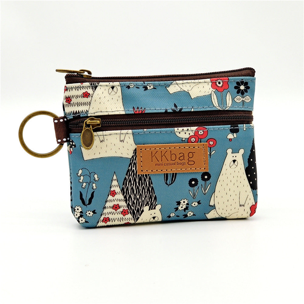 printed film cartoon change purse