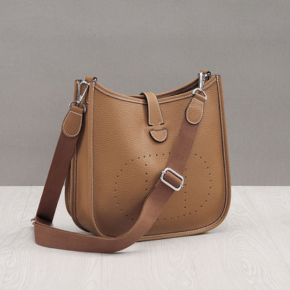 women litchi stria leather crossbody shoulder togo classic purse handbag bags h