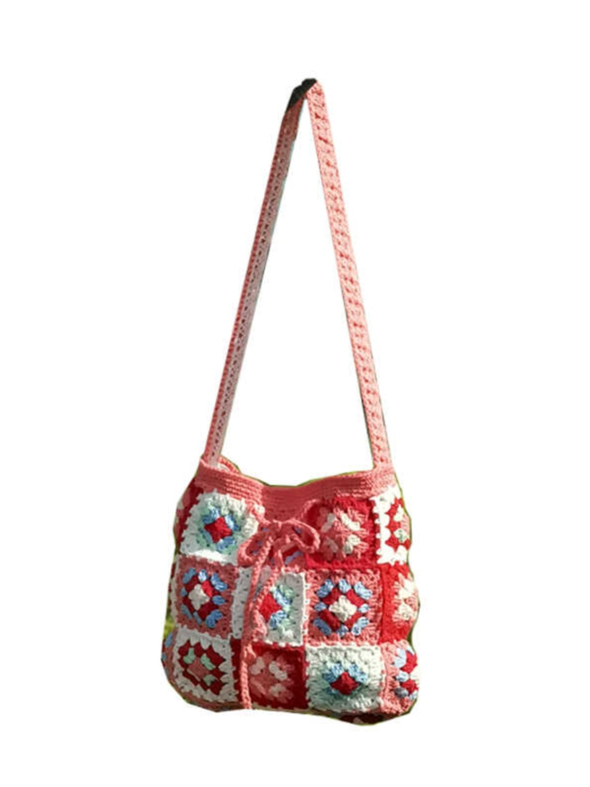 woven bag knitted shoulder bag out wool messenger bag