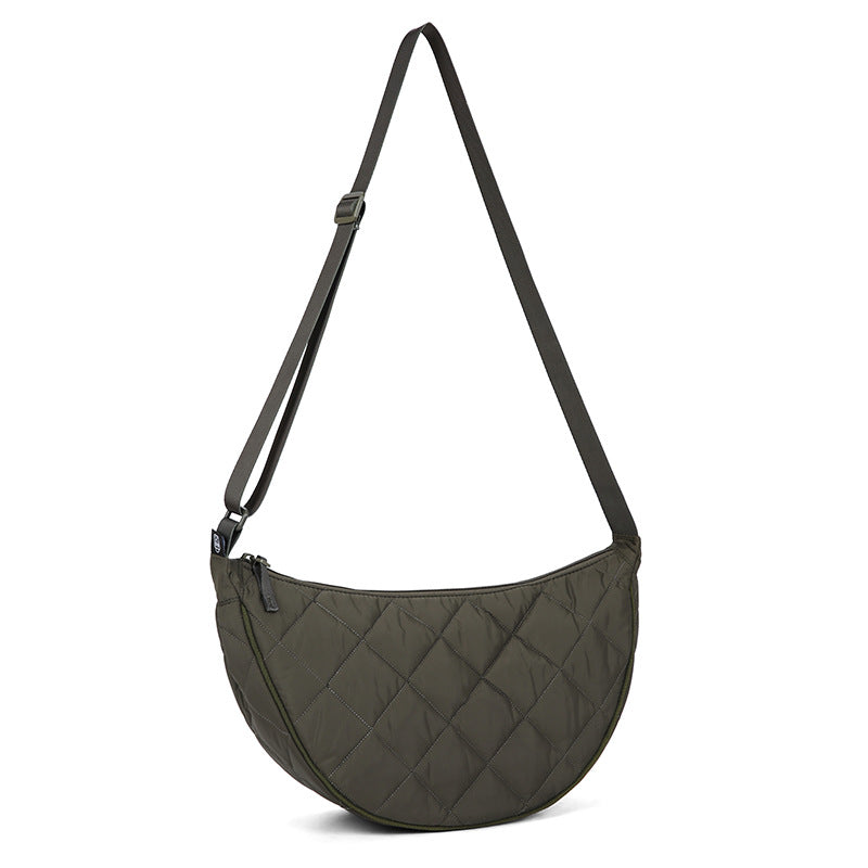 Womens High-Capacity Nylon Shoulder Crossbody Bag