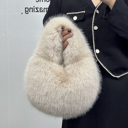 portable fur bag fall winter popular high grade niche