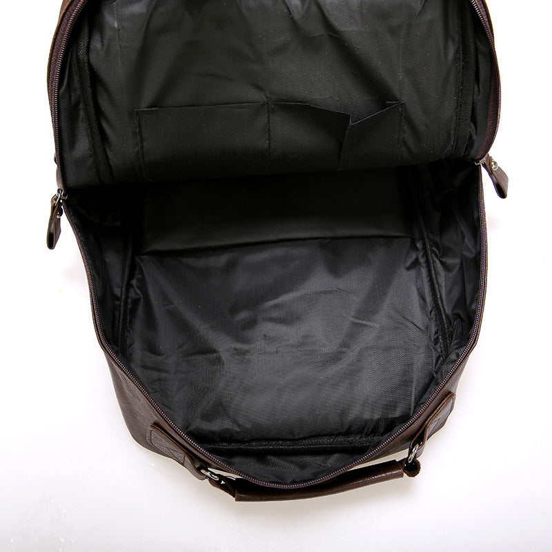 pu backpack male large bag