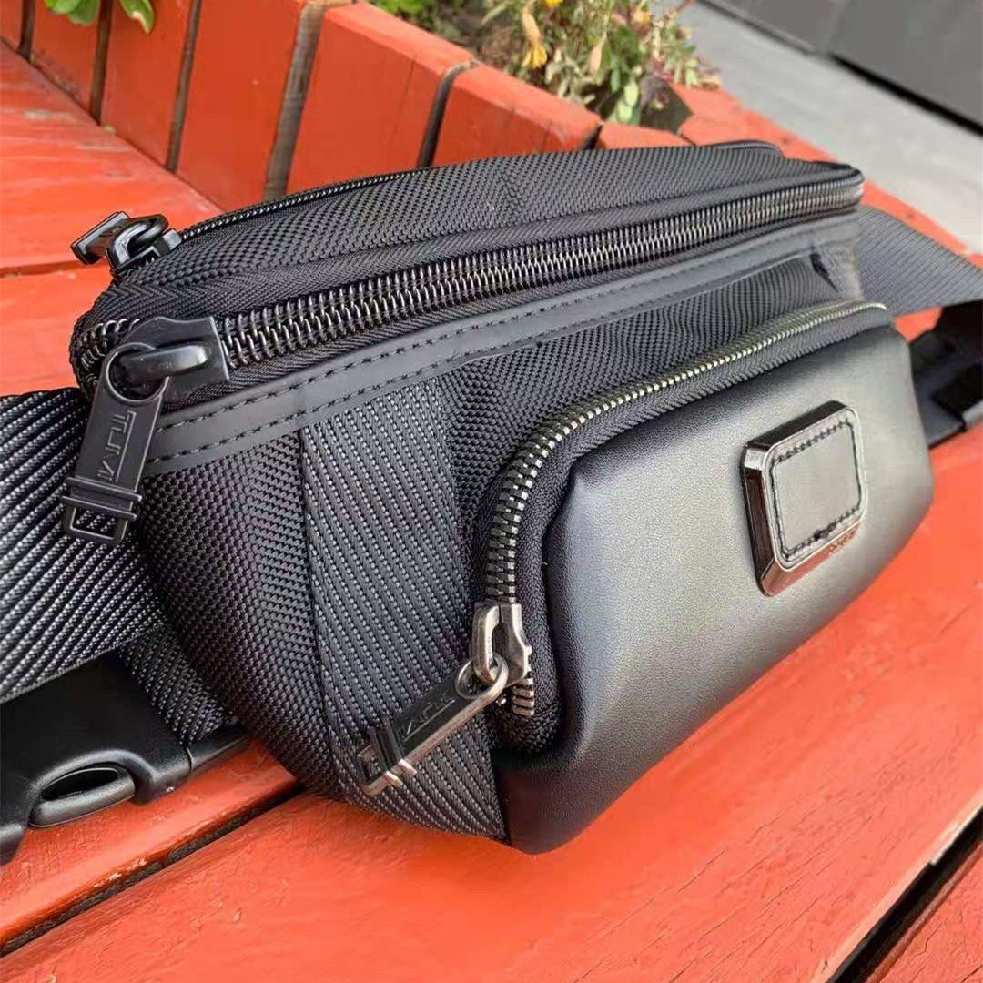 nylon mens casual waist bag shoulder