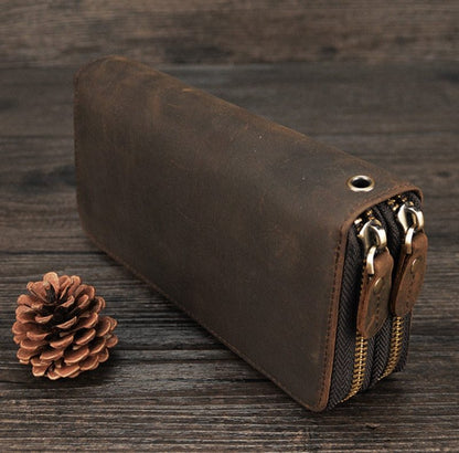 double zip wallet