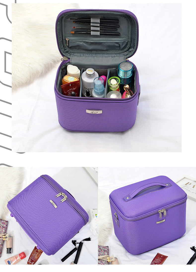 large capacity portable korean version simple portable cosmetic case
