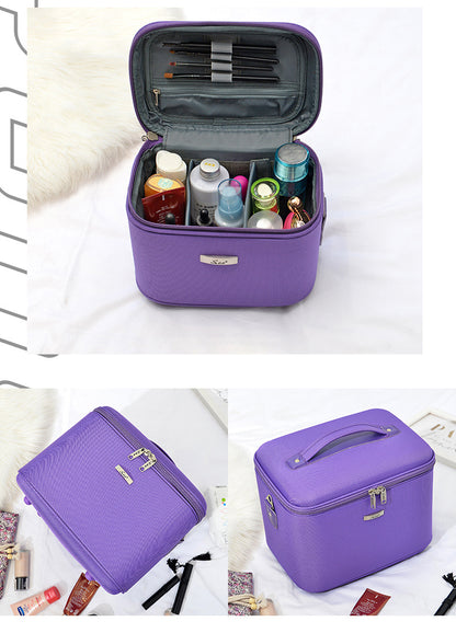 large capacity portable korean version simple portable cosmetic case