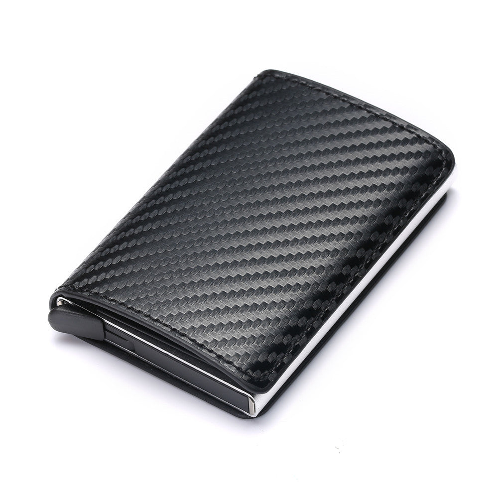 anti magnetic automatic pop up single aluminum alloy card bag