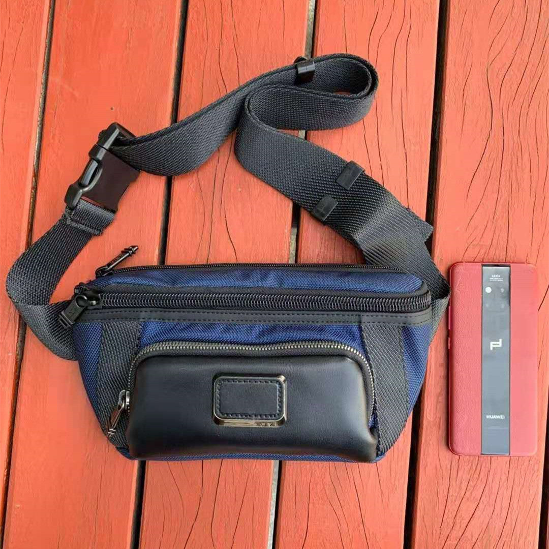 nylon mens casual waist bag shoulder