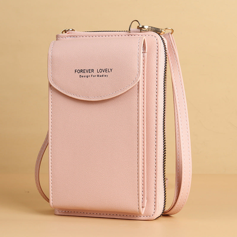mobile phone crossbody bags clutch large capacity long wallet shoulder bag women