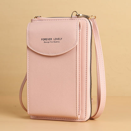mobile phone crossbody bags clutch large capacity long wallet shoulder bag women