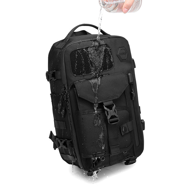 mens tactical chest sports waterproof crossbody bag