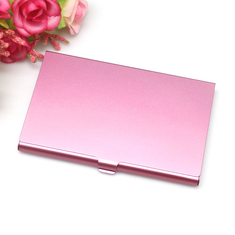 color aluminum business card case