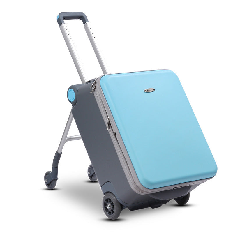 children can sit and ride multifunctional trolley case