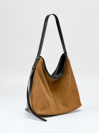 matte leather womens underarm commuter bag