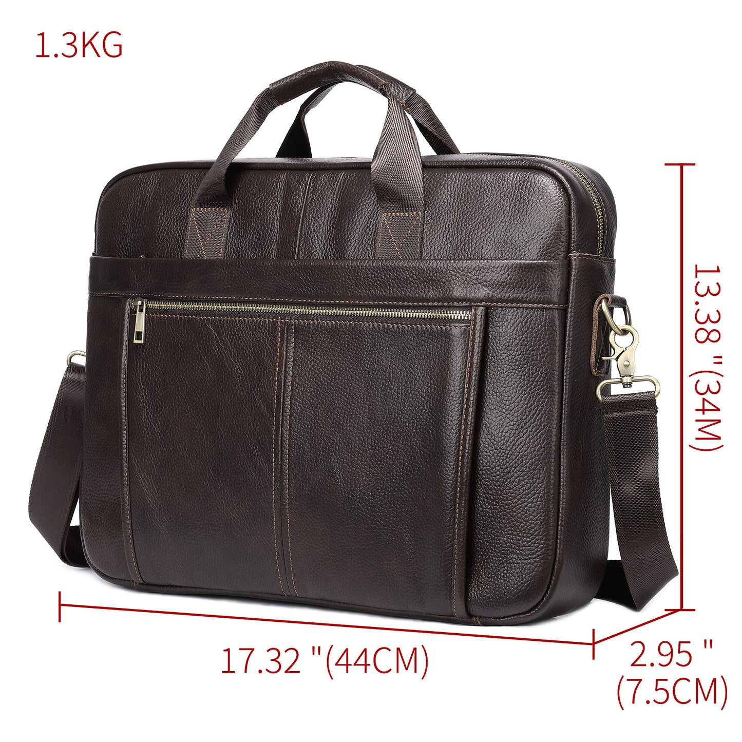 mens portable briefcase simple diagonal shoulder