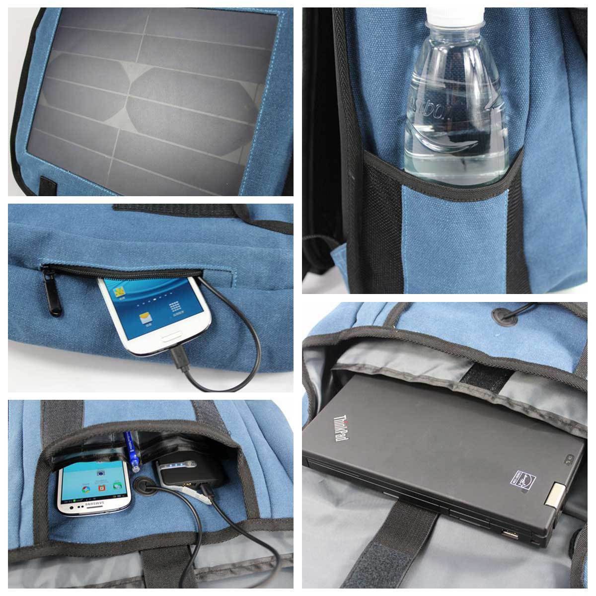 solar charging multifunctional wear resistant large capacity outdoor computer bag