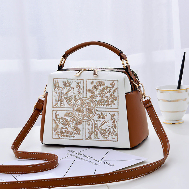 womens shoulder bag cross body embroidery