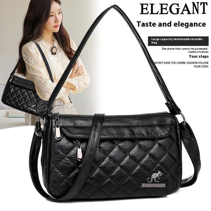 pu soft leather textured crossbody bag