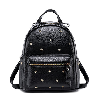 ladies pu leather fashionable styling backpack