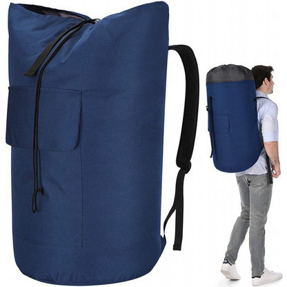 large capacity dirty clothes carrier hanging laundry backpack buggy bag multifunctional