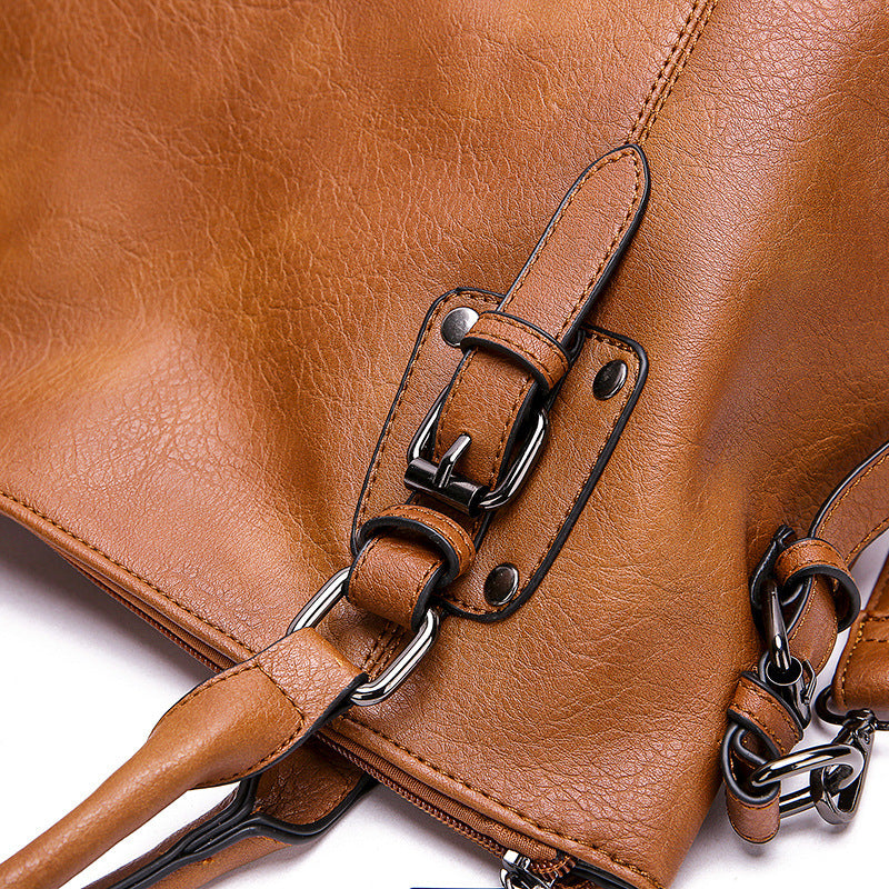 Women's Vintage Minimalist Shoulder Large-Capacity Crossbody Bag