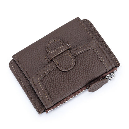 fashion ultra thin multifunctional leather multiple card slots wallet