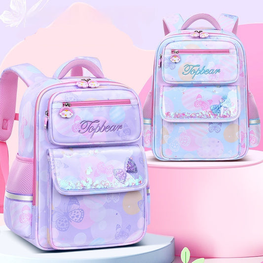 Cute Cartoon Large Capacity Spine Protection Children's Load Reducing Schoolbags