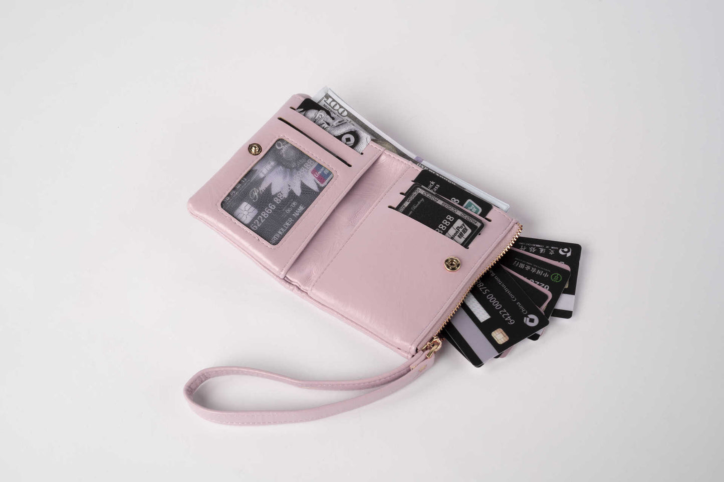 womens wallet short and simple fashion zipper