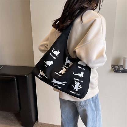 canvas bag womens one shoulder summer small japanese korean idle style original handbags large capacity