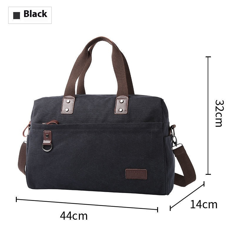 fashion mens retro canvas out luggage business travel handbag