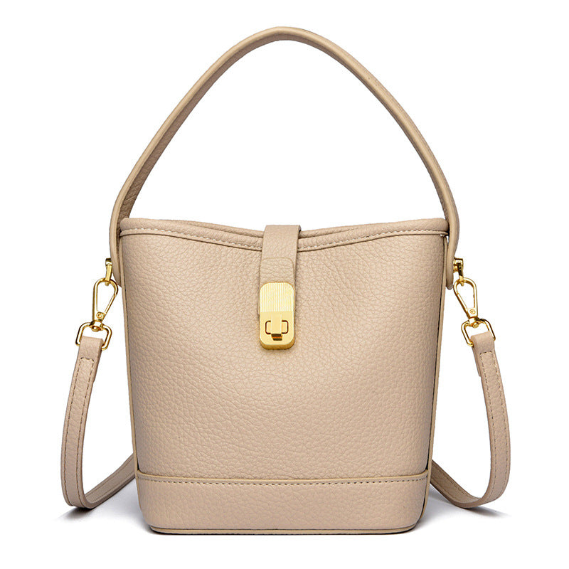 Fashionable Minimalist Multi-layer Single Shoulder Bag Niche Versatile Soft Leather