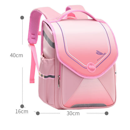 new student clamshell schoolbag with large capacity and waterproof