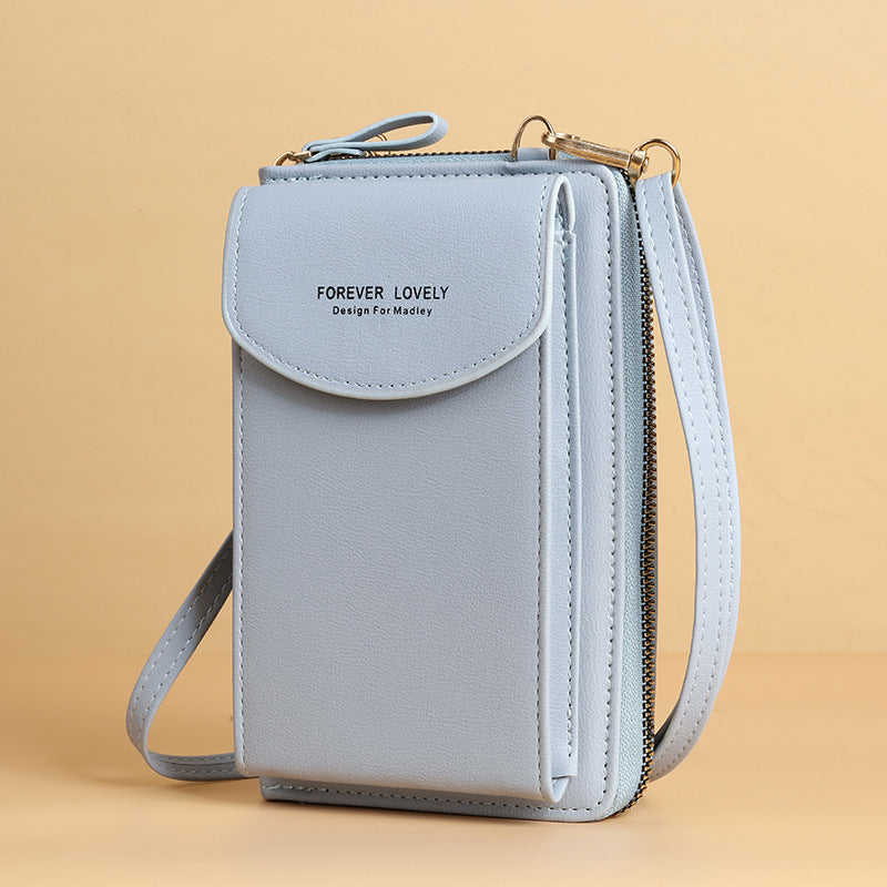 mobile phone crossbody bags clutch large capacity long wallet shoulder bag women