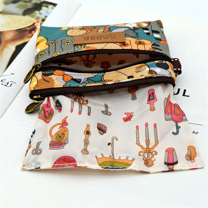 printed film cartoon change purse