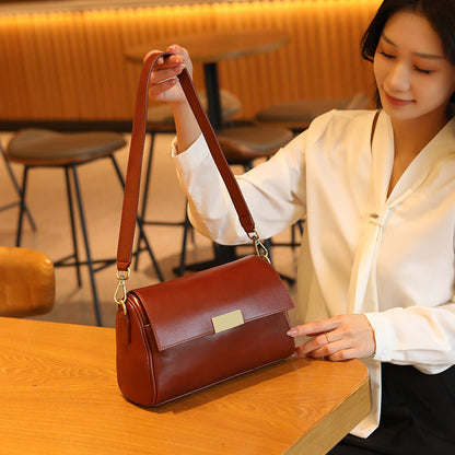 womens first layer cowhide retro shoulder bag